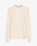 Oversized Organic LS T-Shirt - Ivory White