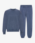 Organic Relaxed Sweatsuit - Neptune Blue
