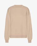Organic Oversized Crew - Oyster Grey