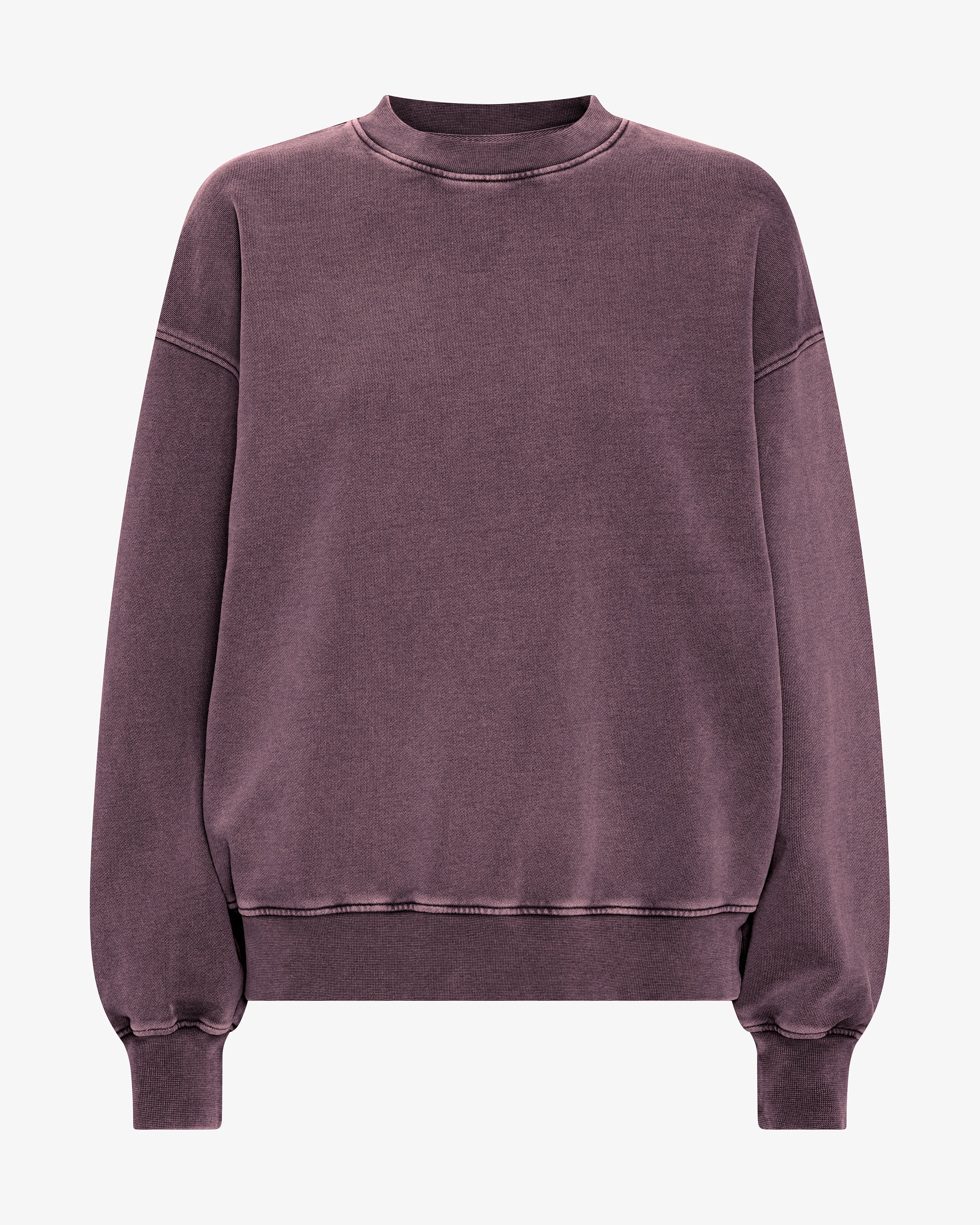 Organic Oversized Crew - Faded Grape