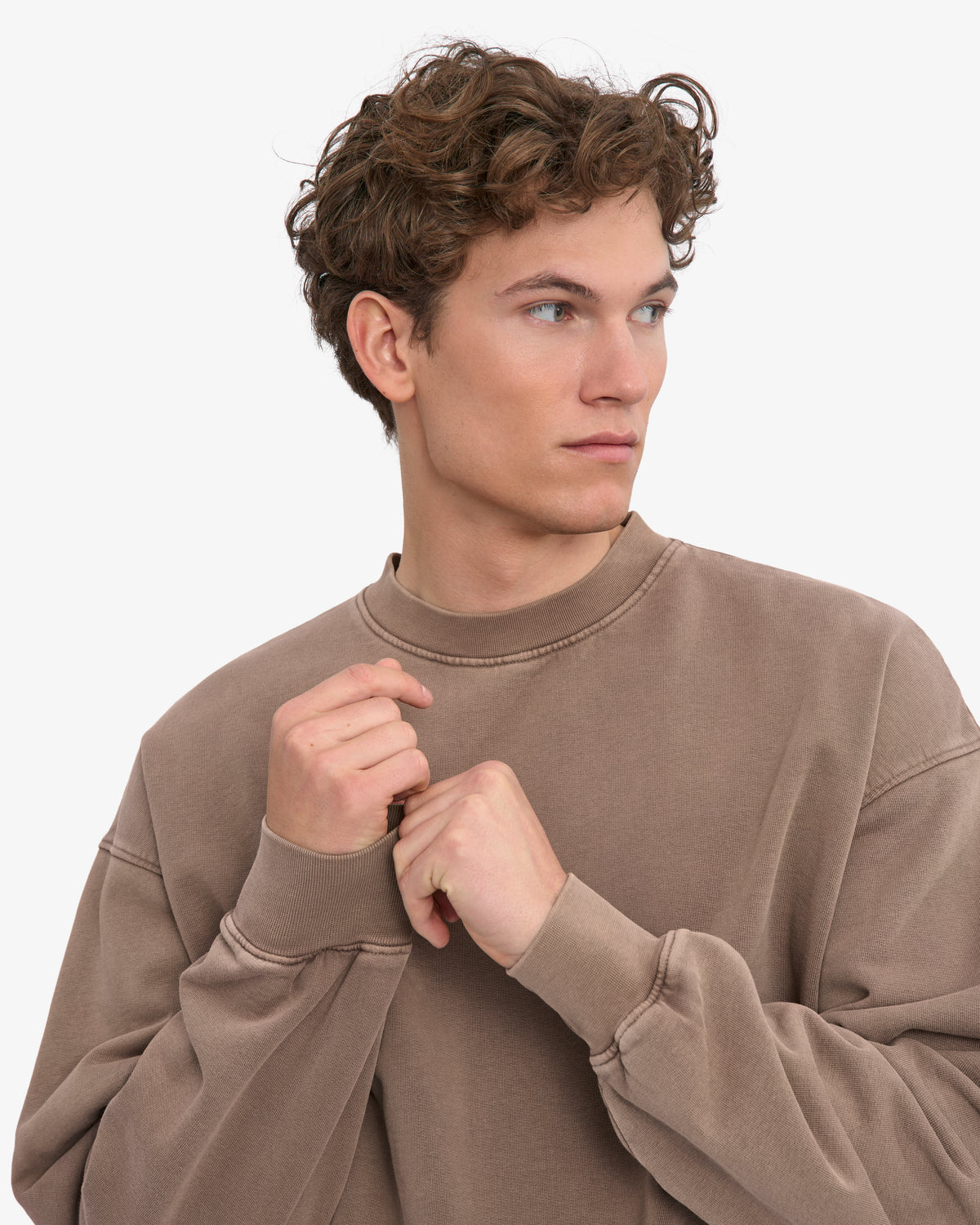 Organic Oversized Crew - Faded Khaki