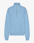 Organic Quarter Zip - Seaside Blue