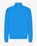 Organic Quarter Zip - Pacific Blue