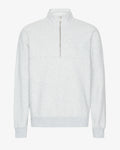 Organic Quarter Zip - Snow Melange