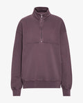 Organic Quarter Zip - Faded Grape