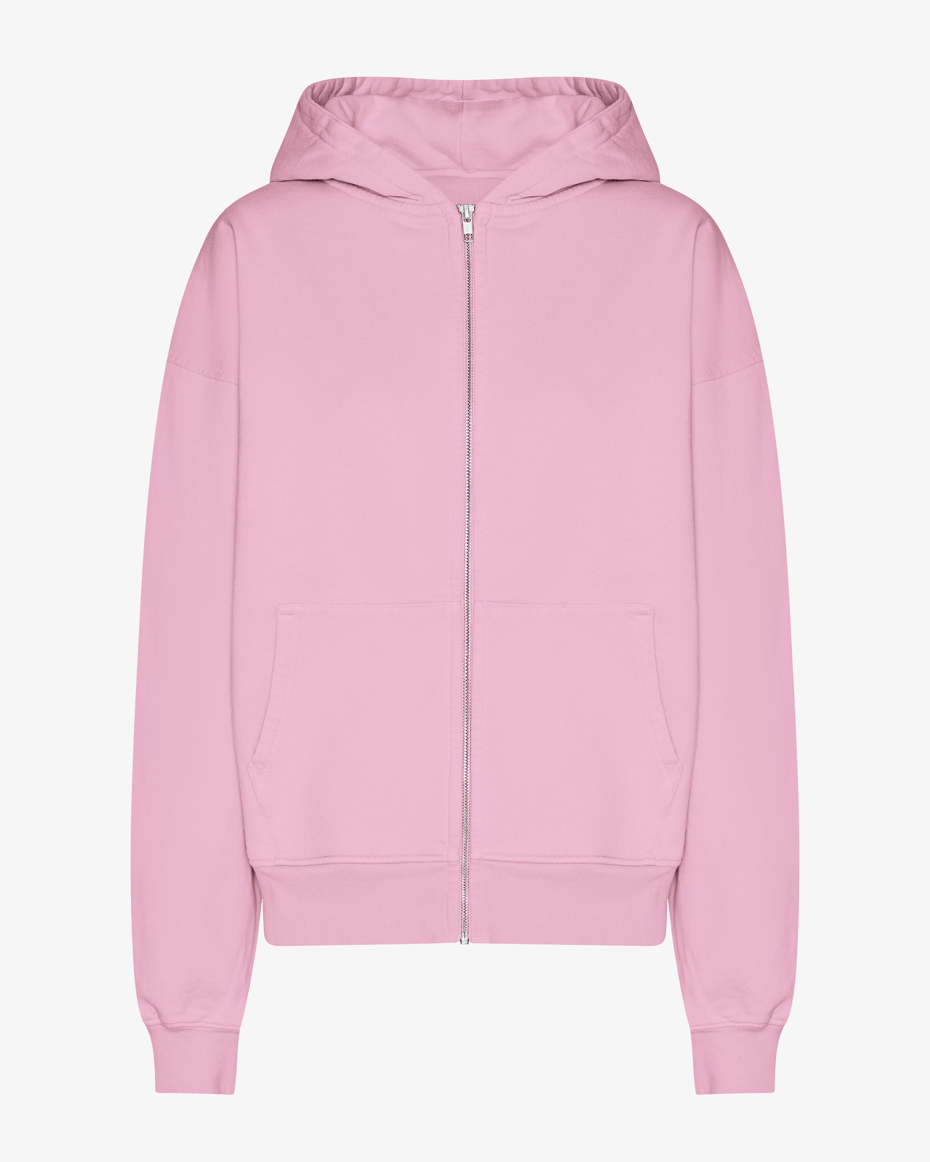 Organic Oversized Zip Hood - Cherry Blossom