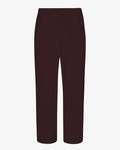 Pantalon de survêtement droit en coton bio - Rouge lie-de-vin