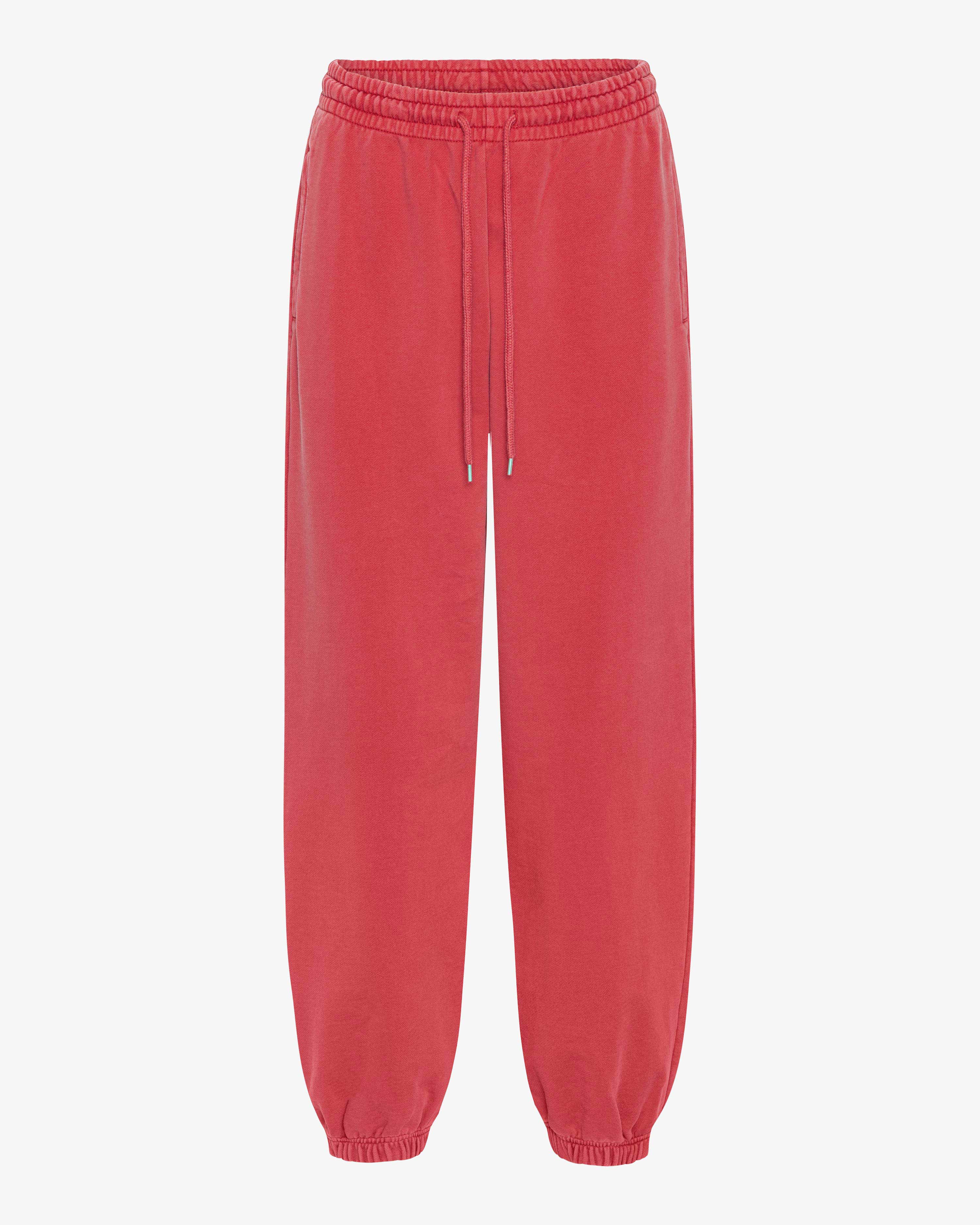 Organic Relaxed Sweatpants - Faded Red