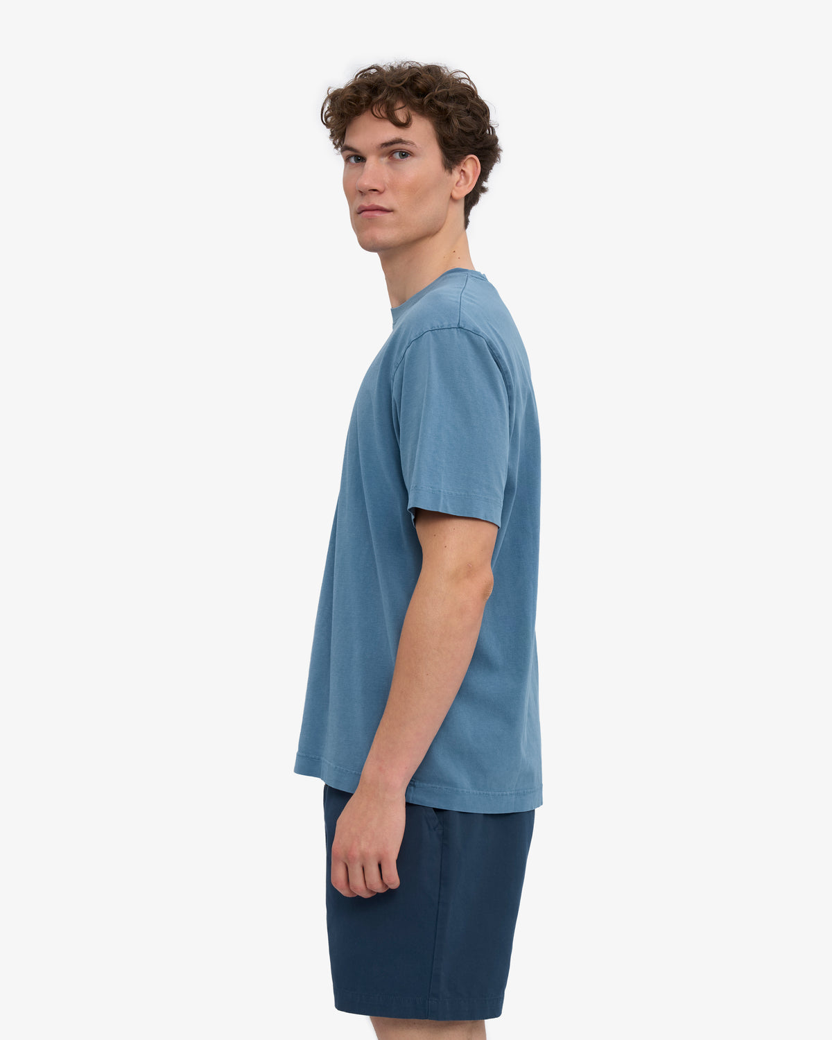 Oversized Organic T-Shirt - Faded Indigo