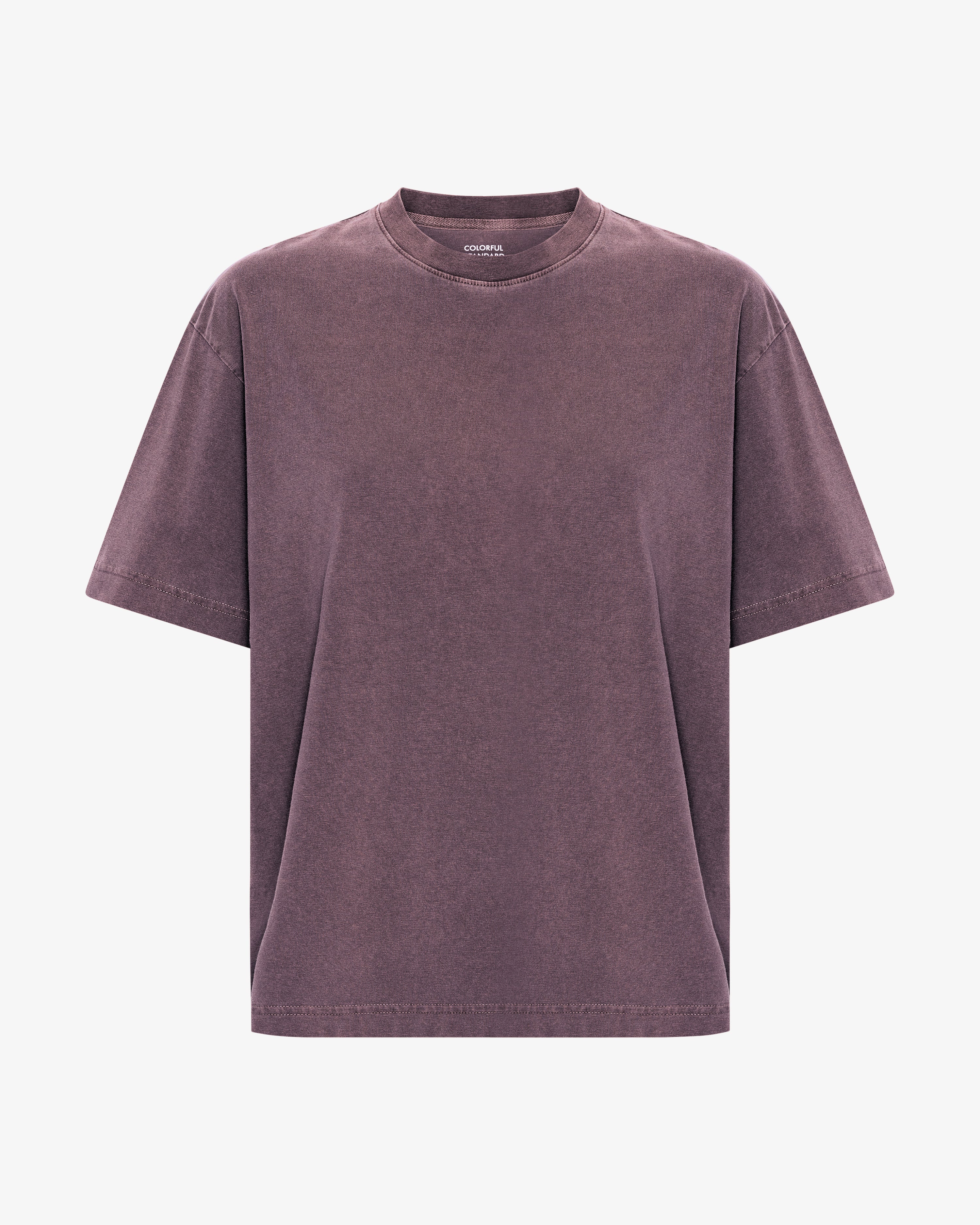 Oversized Organic T-Shirt - Faded Grape
