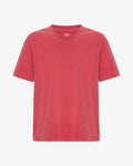 T-shirt oversize en coton bio - Rouge délavé