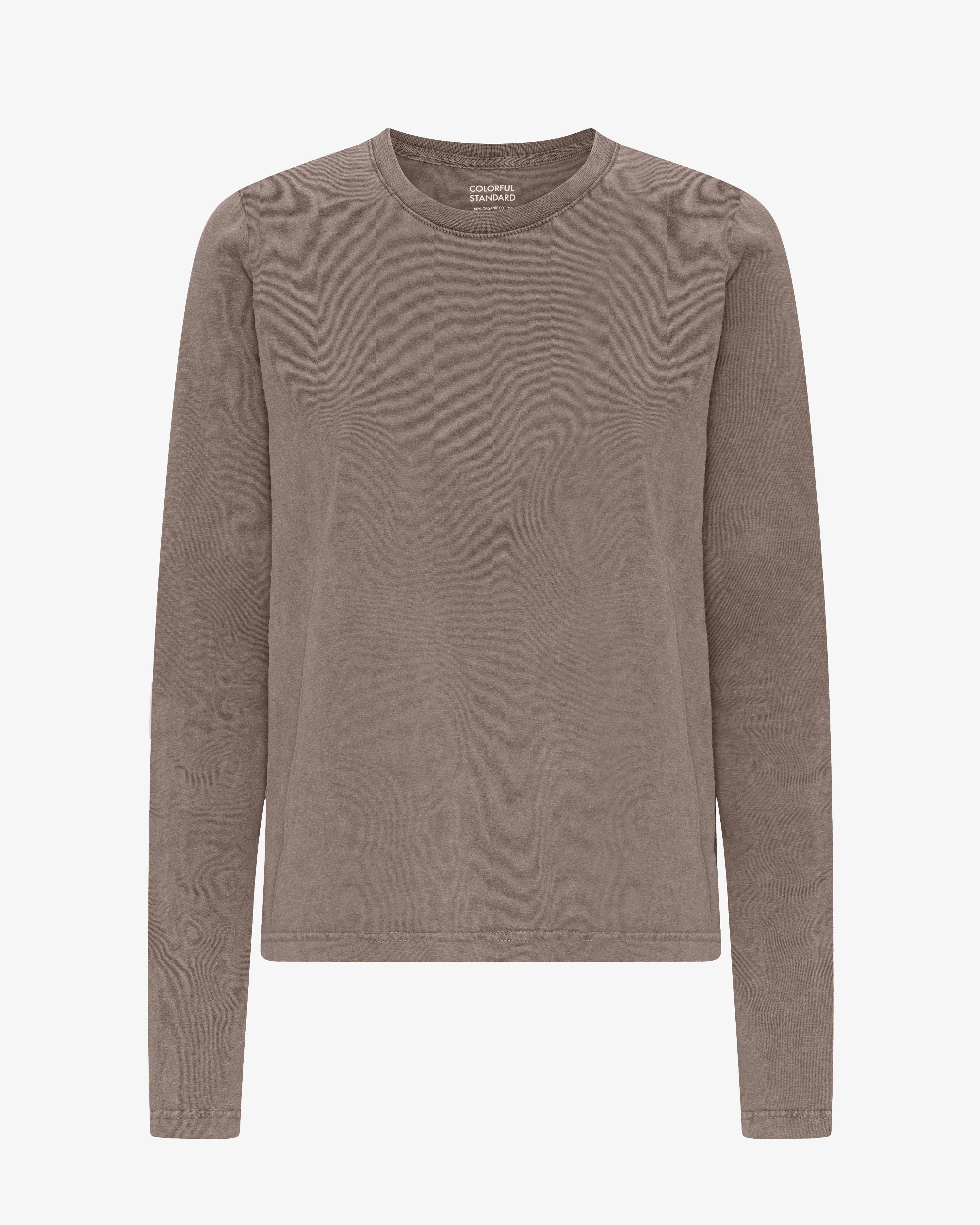 Women Organic LS T-Shirt - Faded Khaki