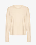 Women Organic LS T-Shirt - Ivory White