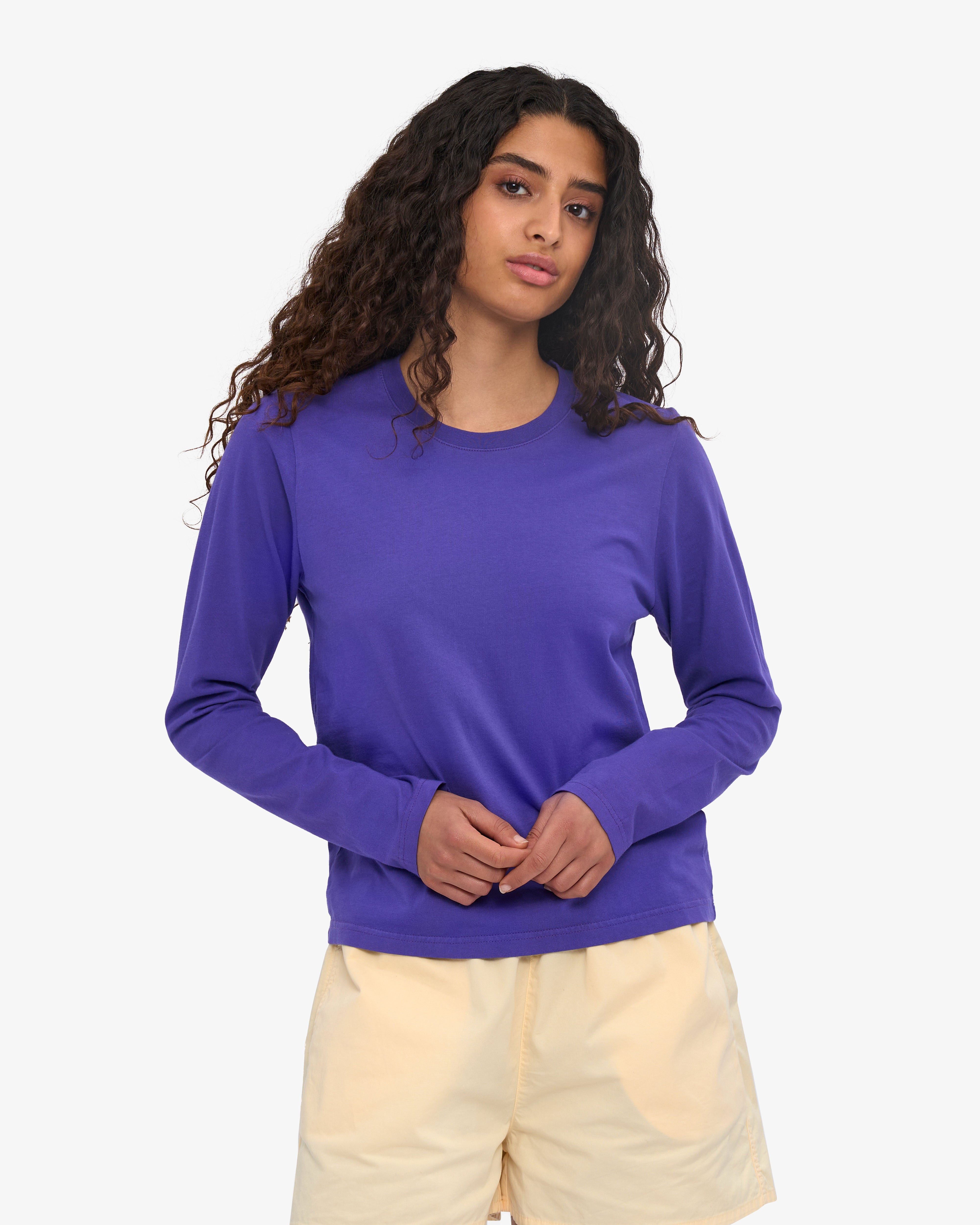 Women Organic LS T-Shirt - Ultra Violet