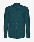 Organic Button Down Shirt - Ocean Green