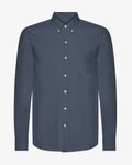 Organic Button Down Shirt - Petrol Blue