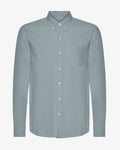 Organic Button Down Shirt - Steel Blue
