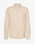 Organic Flannel Shirt - Ivory White