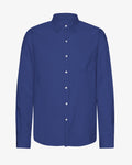 Organic Flannel Shirt - Marine Blue