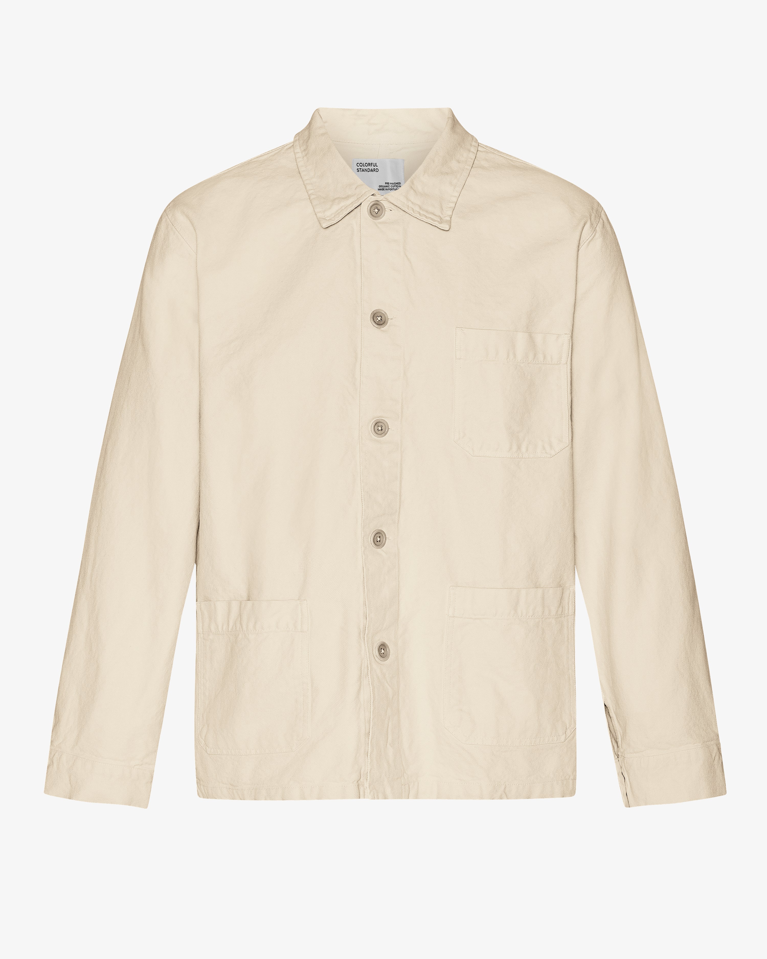 Organic Workwear Jacket - Ivory White