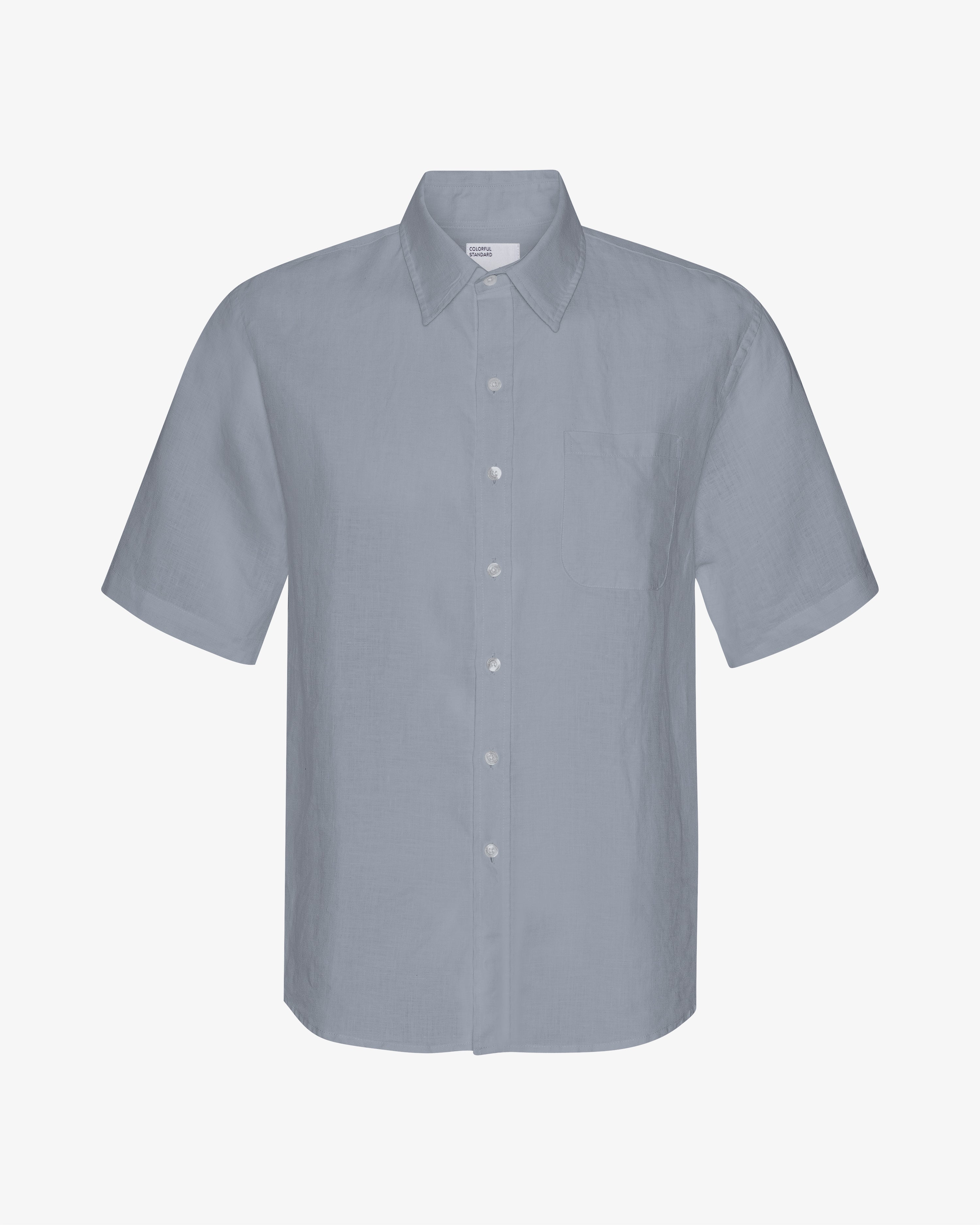 Linen SS Shirt - Steel Blue