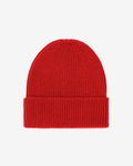 Cashmere Beanie - Red Tangerine