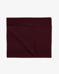 Merino Wool Scarf - Oxblood Red