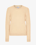 Women Classic Merino Wool Crew - Soft Yellow