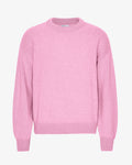 Oversized Merino Wool Crew - Cherry Blossom
