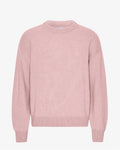 Oversized Merino Wool Crew - Faded Pink