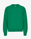 Oversized Merino Wool Crew - Kelly Green