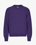 Oversized Merino Wool Crew - Ultra Violet