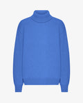 Merino Wool Turtleneck - Pacific Blue