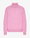Merino Wool Turtleneck - Cherry Blossom