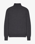 Merino Wool Turtleneck - Lava Grey