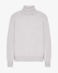 Merino Wool Turtleneck - Snow Melange