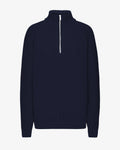 Merino Quarter Zip - Navy Blue