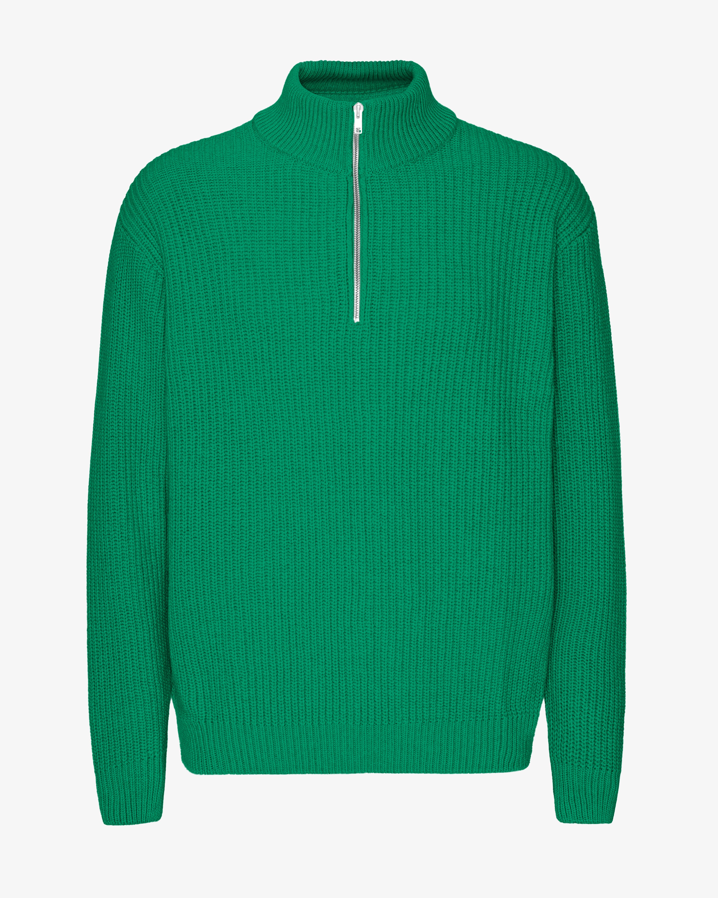 Merino Quarter Zip - Kelly Green