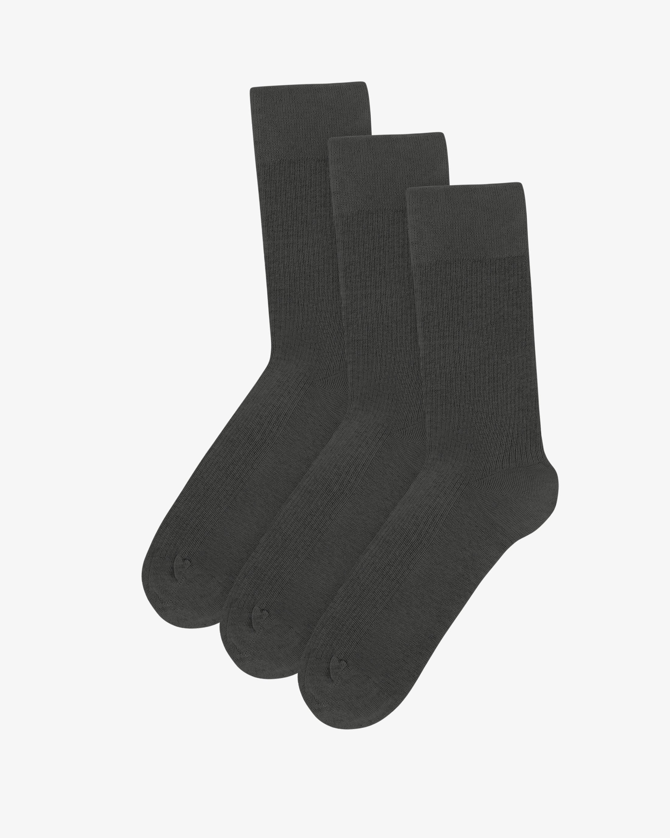 Classic Organic Sock - Lava Grey (3-Pack)