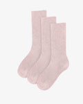 Organic Active Sock - Faded Pink (3-Pack)