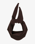 Merino Wool Triangle Scarf - Coffee Brown