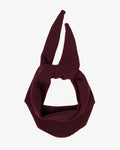 Merino Wool Triangle Scarf - Oxblood Red