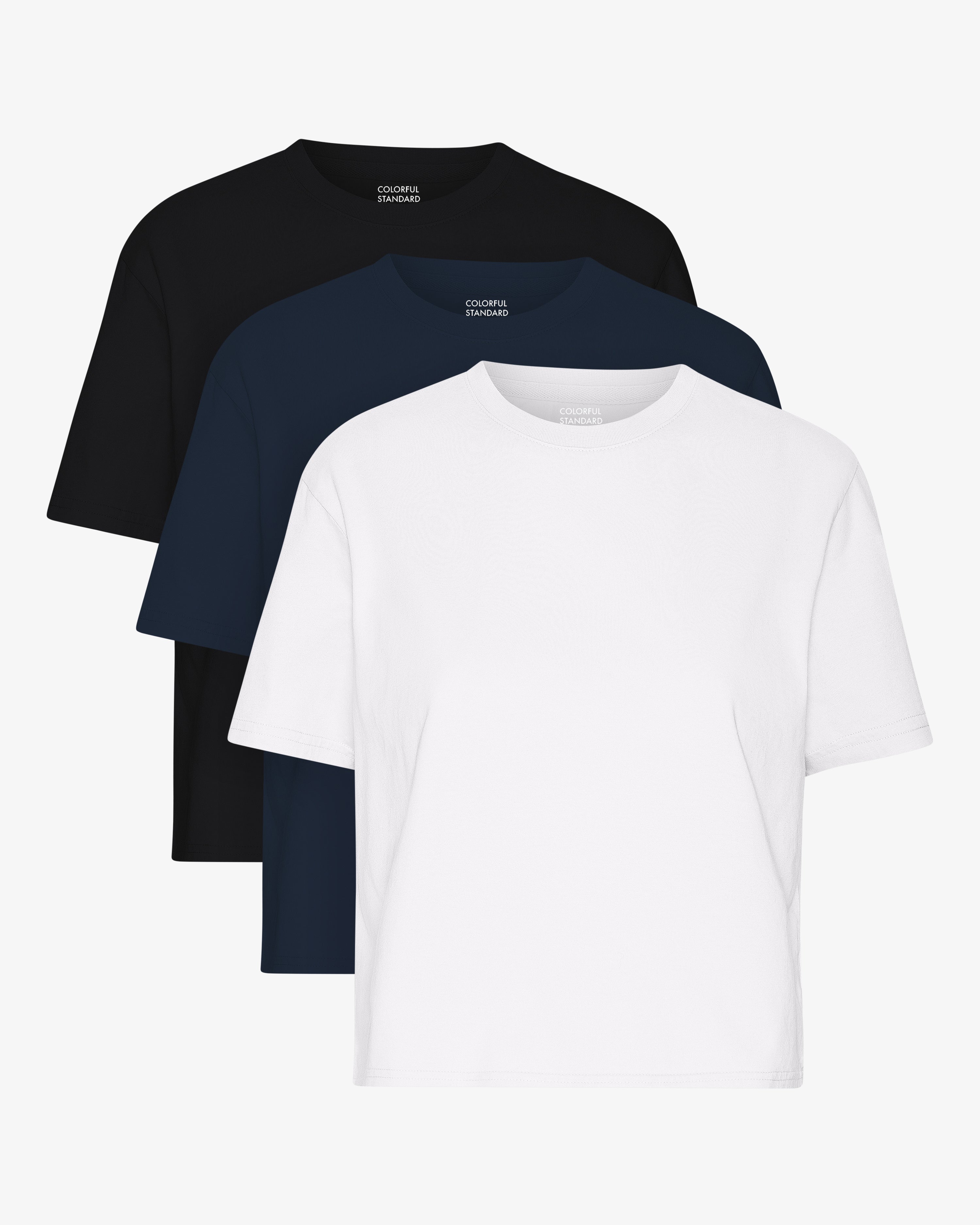 Organic Boxy Crop Tee - Mixed 01 (3-Pack)