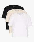 Organic Boxy Crop Tee - Mixed 03 (3-Pack)