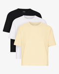 Organic Boxy Crop Tee - Mixed 08 (3-Pack)