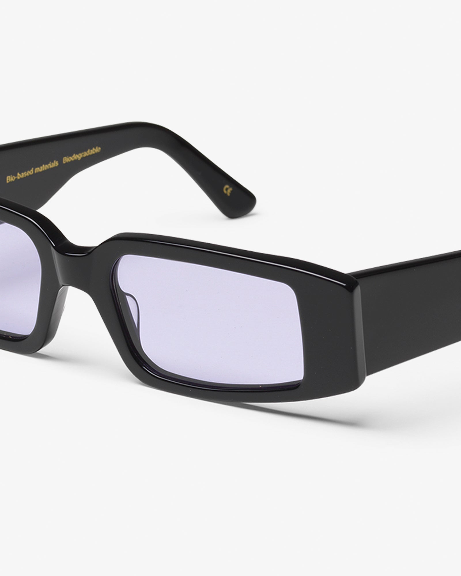 Sunglass 05 - Deep Black Solid - Lavender