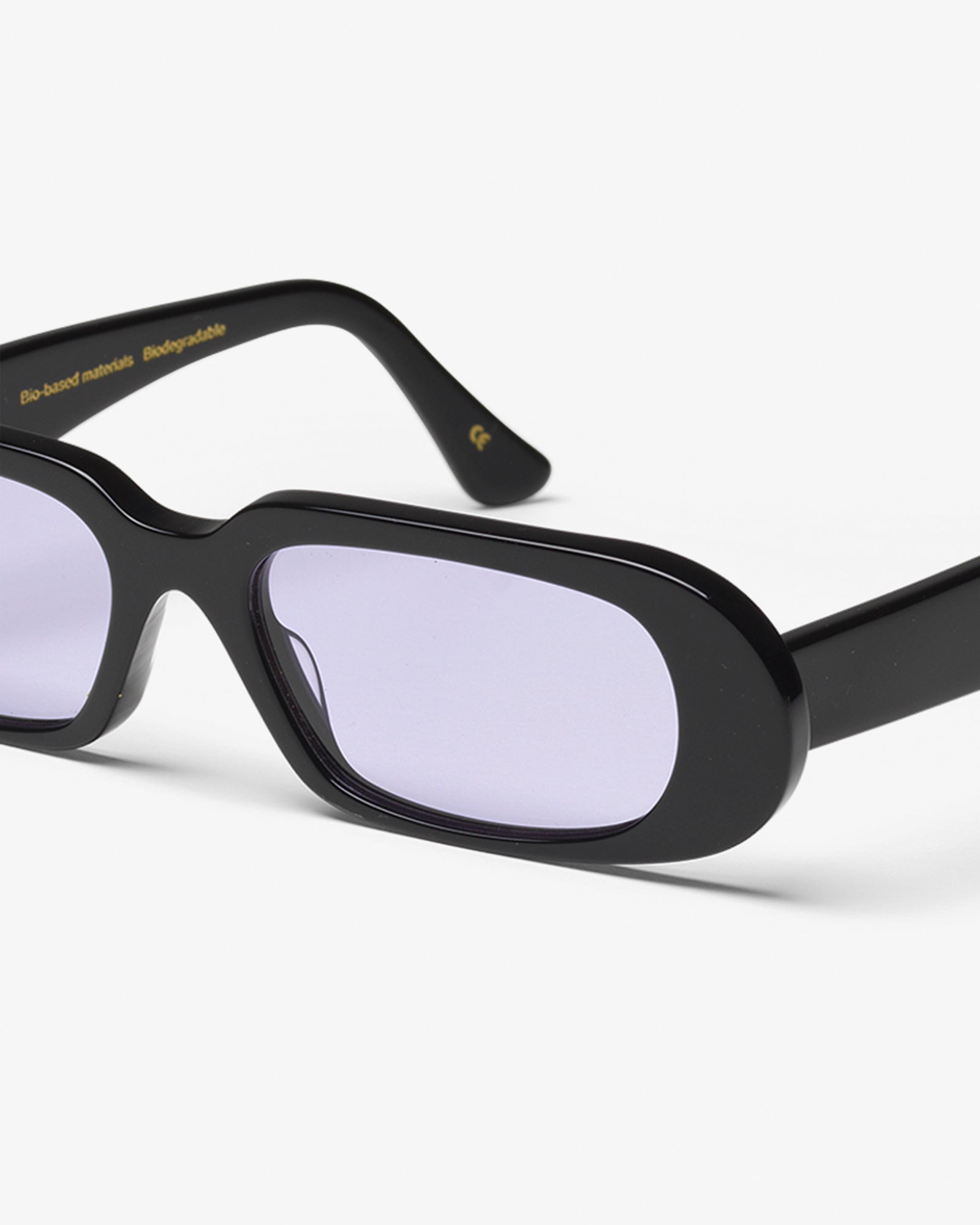 Sunglass 09 - Deep Black Solid - Lavender