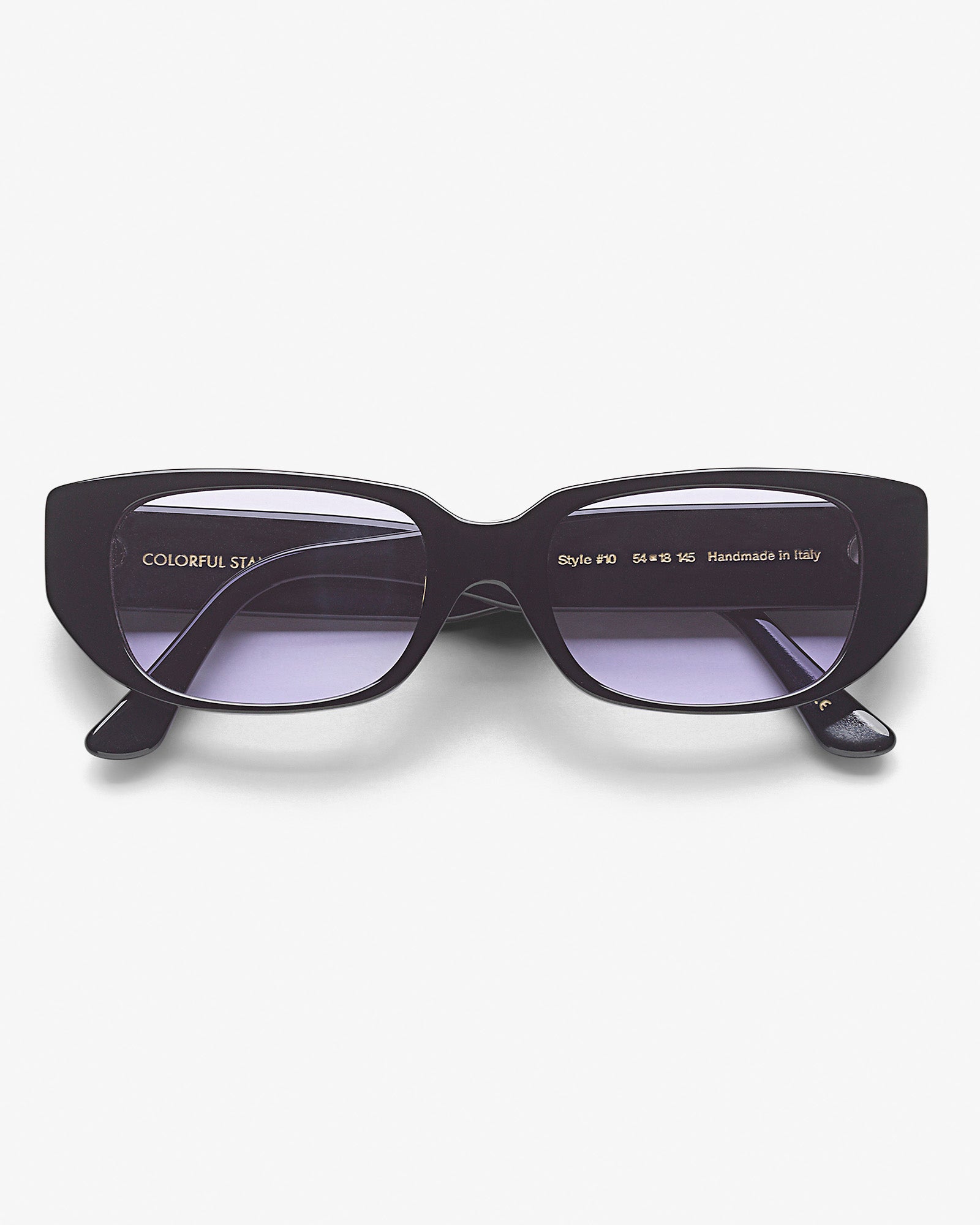 Sunglass 10 - Deep Black Solid - Lavender