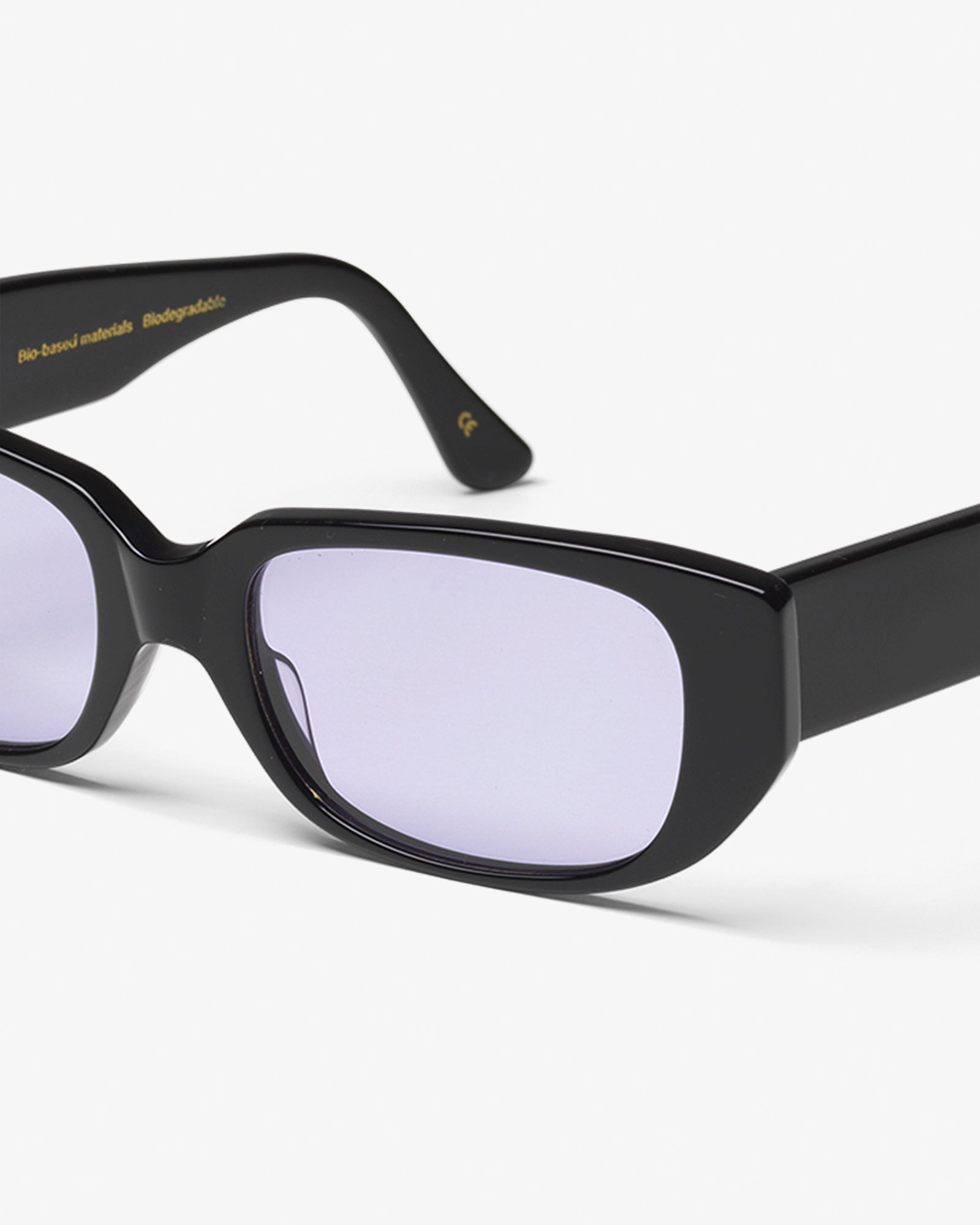 Sunglass 10 - Deep Black Solid - Lavender
