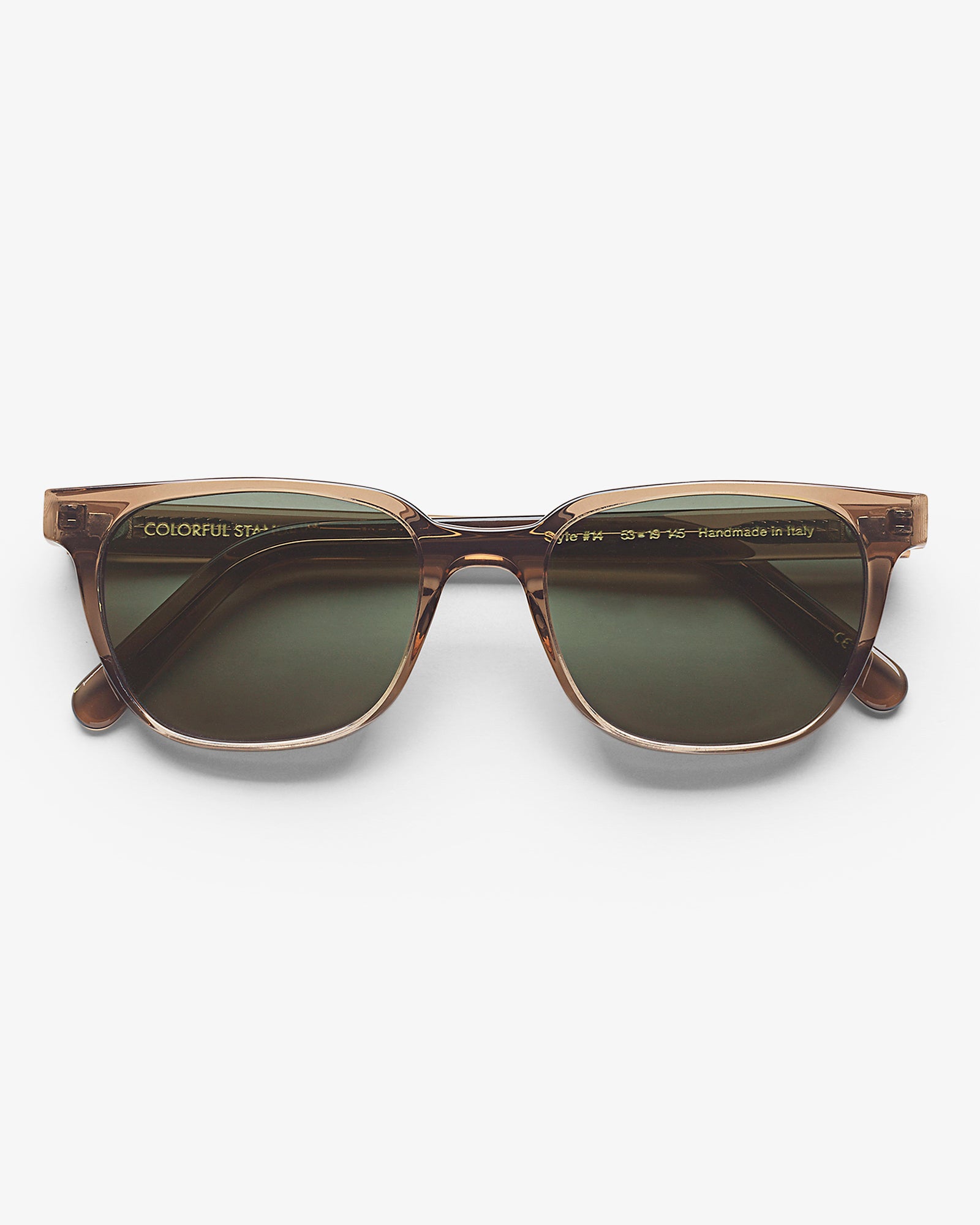 Sunglass 14 - Coffee Brown - Green